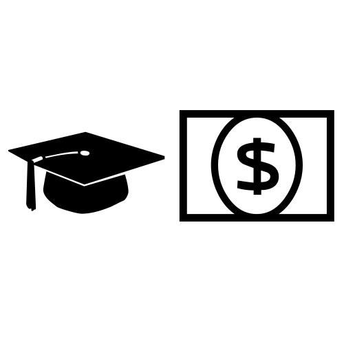 🎓💵 Emoji Domain black and white Symbola rendering